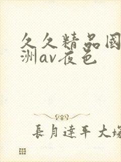 久久精品国产亚洲av夜色