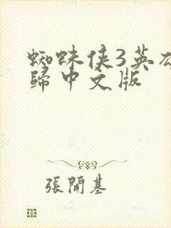 蜘蛛侠3英雄无归中文版