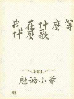 我在什么等你是什么歌