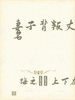 妻子背叛丈夫剧名