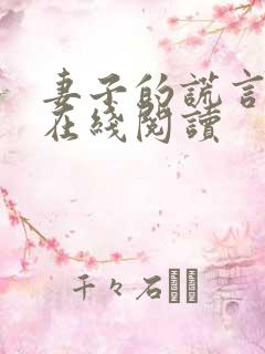 妻子的谎言小说在线阅读