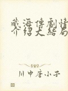 藏海传剧情分集介绍大结局