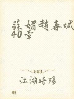 苏媚赵春城全文40章