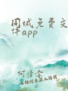 同城免费交友软件app