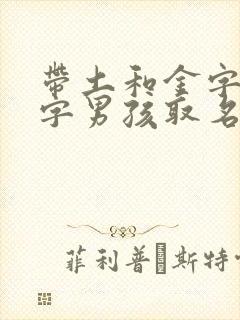 带土和金字旁的字男孩取名