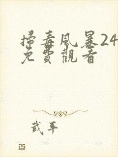 扫毒风暴24集免费观看