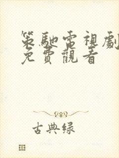 策驰电视剧全集免费观看