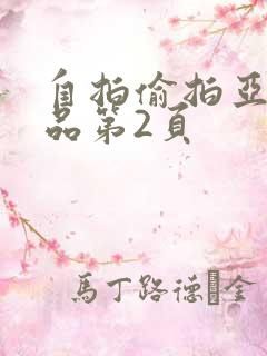 自拍偷拍亚洲精品第2页