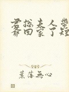 君总夫人带着少爷回家了短剧免费观看