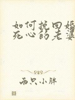 如何挽回婚姻中死心的老婆