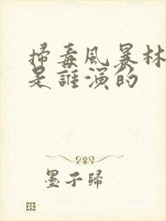 扫毒风暴林强峰是谁演的