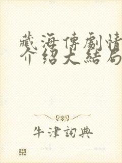 藏海传剧情分集介绍大结局