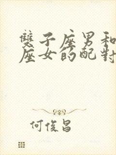 双子座男和狮子座女的配对指数是多少