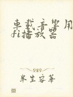 车载音响用hifi播放器