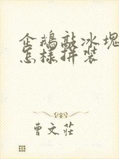 企鹅敲冰块玩具怎样拼装