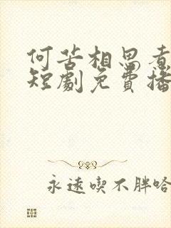 何苦相思煮余年短剧免费播放