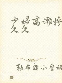 少妇高潮惨叫久久久