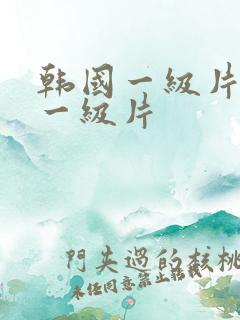 韩国一级片韩国一级片