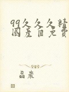 99久久久精品国产自免费97