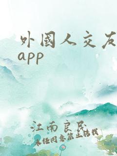 外国人交友软件app