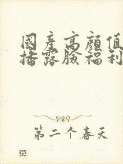 国产高颜值女主播露脸福利18禁