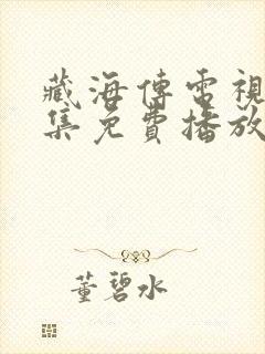 藏海传电视剧全集免费播放在线