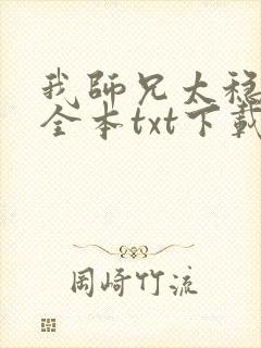 我师兄太稳健了全本txt下载