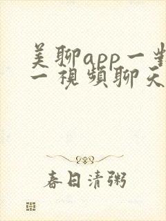 美聊app一对一视频聊天