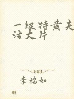 一级特黄夫妻生活大片