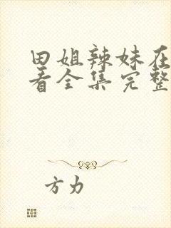 田姐辣妹在线观看全集完整版