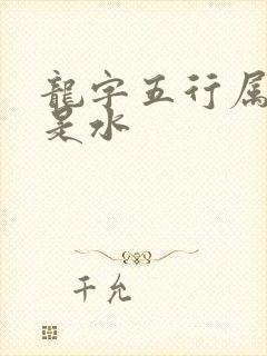 龙字五行属火还是水