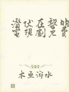 潜伏在黎明之前电视剧免费观看全集完整版