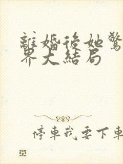 离婚后她惊艳世界大结局