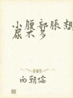 小腹部胀想尿又尿不多