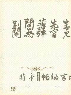 别闹薄先生笔趣阁无弹窗免费