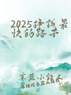 2025挣钱最快的路子