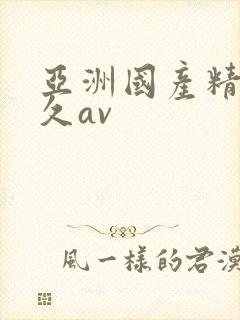 亚洲国产精品久久av