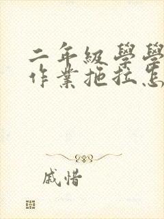 二年级学学生做作业拖拉怎么办