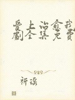 爱上治愈我电视剧全集免费