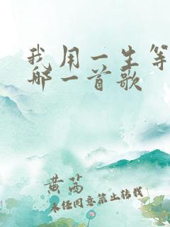 我用一生等你是哪一首歌