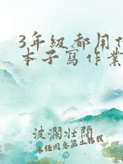 3年级都用什么本子写作业