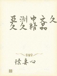 亚洲中文久久久久久精品