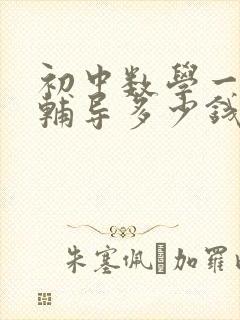 初中数学一对一辅导多少钱一小时