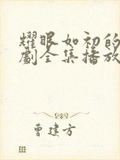 耀眼如初的你短剧全集播放