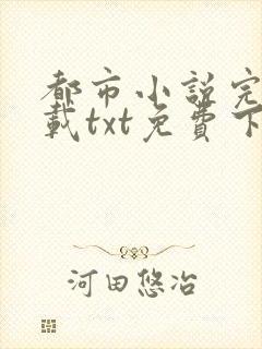 都市小说完结下载txt免费下载