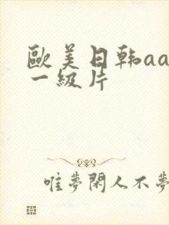 欧美日韩aa级一级片