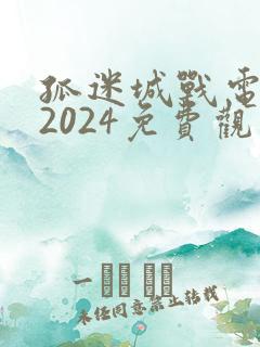 孤迷城战电视剧2024免费观看