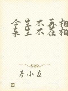 今生不再相见 来生不在相遇