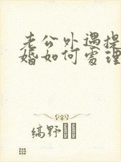 老公外遇提出离婚如何处理