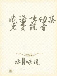 藏海传40集版免费观看